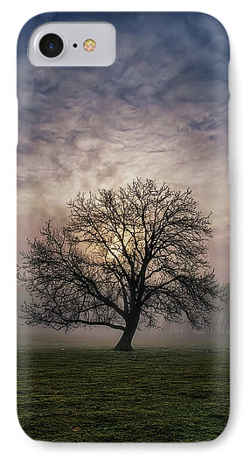 Misty iPhone 7 Case featuring the photograph Misty morning by Plamen Petkov