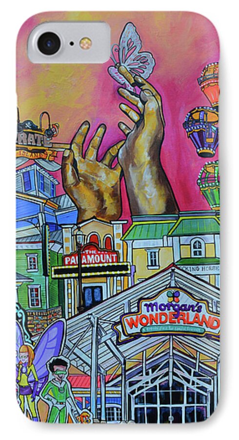 Morgans Wonderland iPhone 7 Case featuring the painting Morgans Wonderland by Patti Schermerhorn