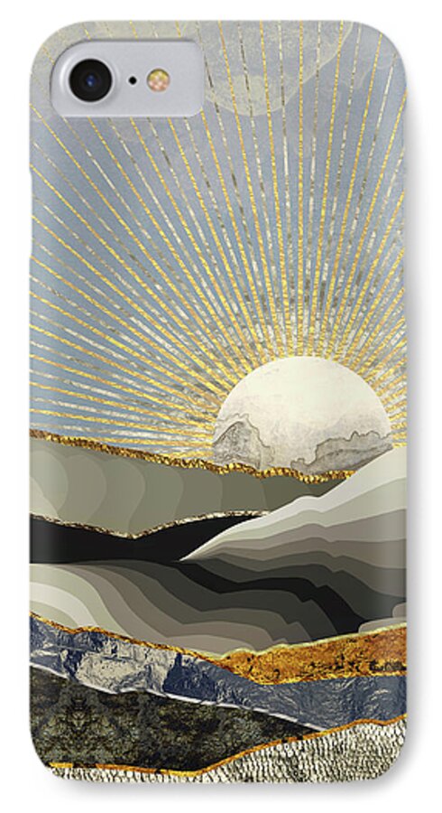 #faatoppicks iPhone 7 Case featuring the digital art Morning Sun by Katherine Smit