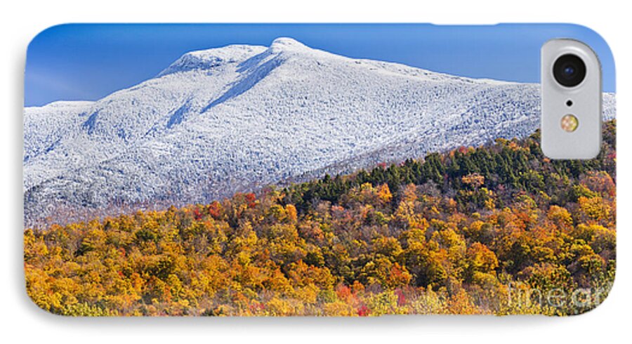 Autumn iPhone 7 Case featuring the photograph Mount Mansfield Seasonal Transition by Alan L Graham