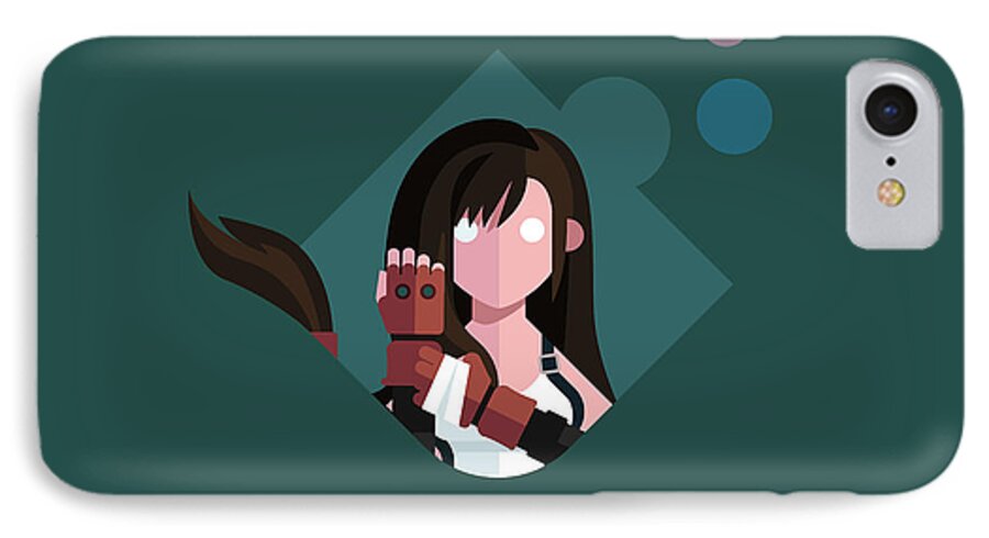 Tifa iPhone 7 Case featuring the digital art Ms. Lockhart by Michael Myers