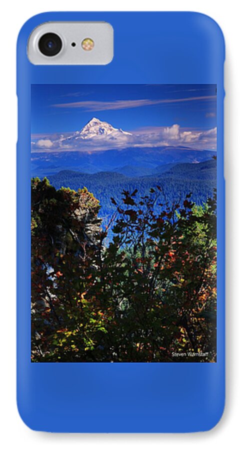 Landscape iPhone 7 Case featuring the photograph Mt.Hood N Fall by Steve Warnstaff