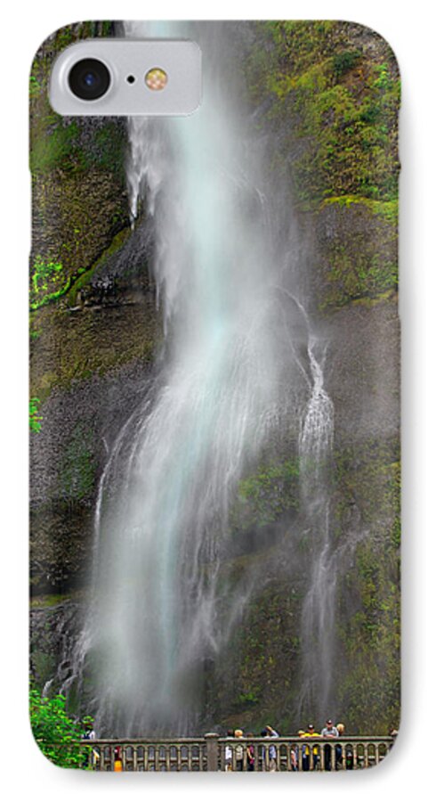 Waterfalls iPhone 7 Case featuring the photograph Multnomah Falls by SC Heffner