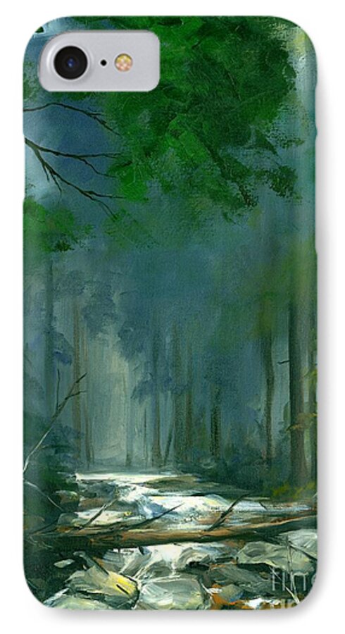 Hazy iPhone 7 Case featuring the painting My Secret Place II by Michael Swanson