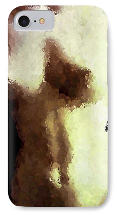 Nude Female Torso iPhone 7 Case featuring the painting Naked Female Torso by Joan Reese