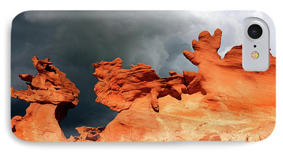 Hoodoo iPhone 7 Case featuring the photograph Nature's Artistry Nevada by Bob Christopher