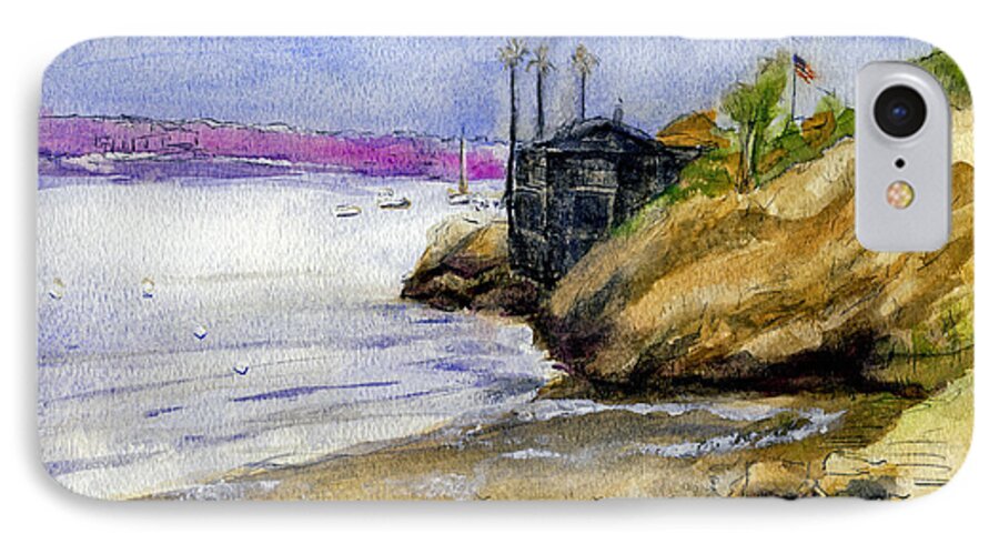 Sea iPhone 7 Case featuring the painting Newport Channel by Randy Sprout
