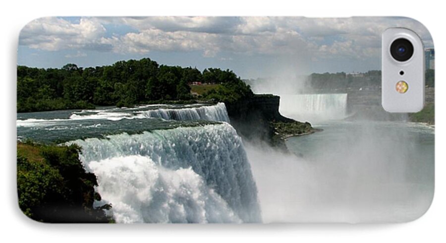 Niagara Falls iPhone 7 Case featuring the photograph Niagara Falls American and Canadian Horseshoe Falls by Rose Santuci-Sofranko