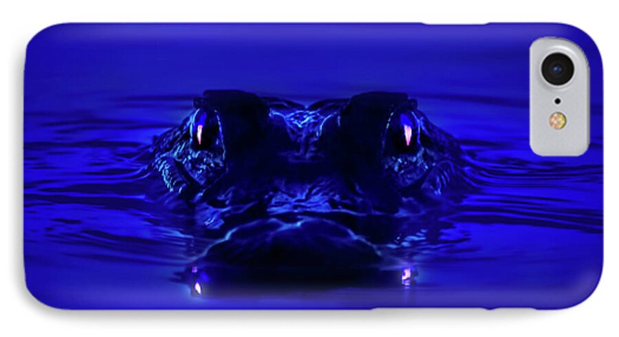 Alligator iPhone 7 Case featuring the photograph Night Watcher by Mark Andrew Thomas