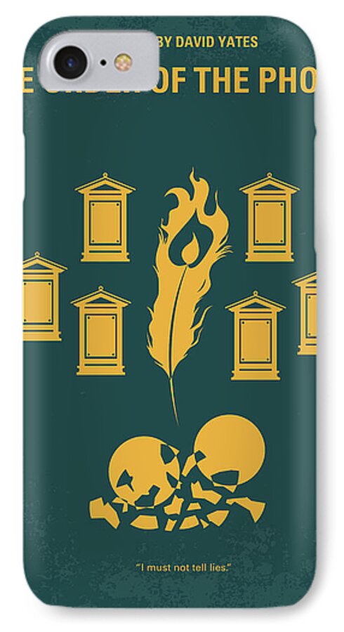 Hp - Order Of The Phoenix iPhone 7 Case featuring the digital art No101-5 My HP - ORDER OF THE PHOENIX minimal movie poster by Chungkong Art