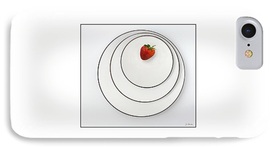 Plates iPhone 7 Case featuring the photograph Nonconcentric Strawberry No. 2 by Joe Bonita