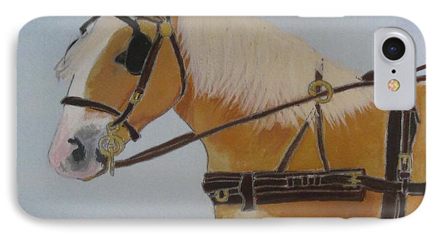 Haflinger iPhone 7 Case featuring the painting Nordex by Kimber Butler