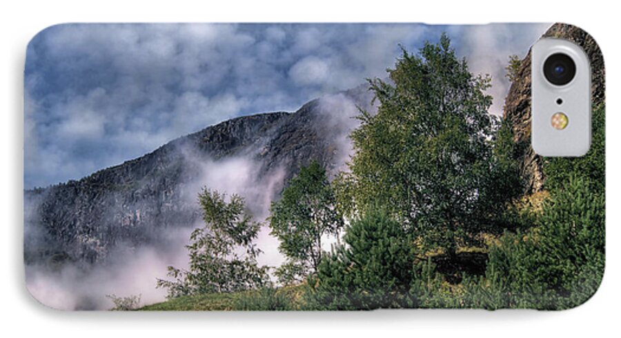 Mountainside iPhone 7 Case featuring the photograph Norway Mountainside by Jim Hill