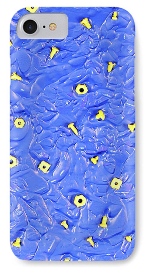 Abstract iPhone 7 Case featuring the painting Nuts and Bolts by Thomas Blood