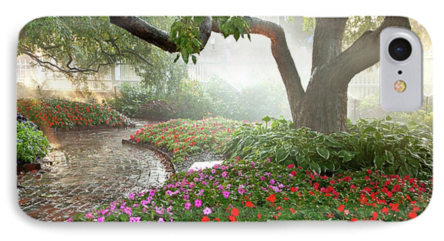 August iPhone 7 Case featuring the photograph Oasis by Susan Cole Kelly