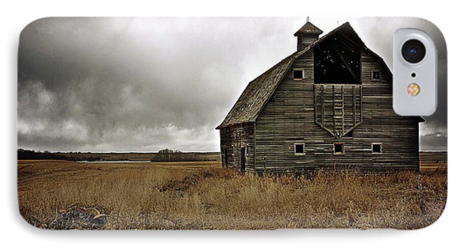 Old Barn iPhone 7 Case featuring the photograph Old Barn by Linda Bianic