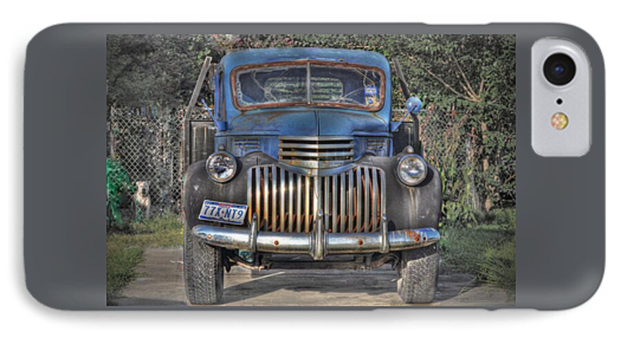 Old iPhone 7 Case featuring the photograph Old Chevy Truck by Savannah Gibbs