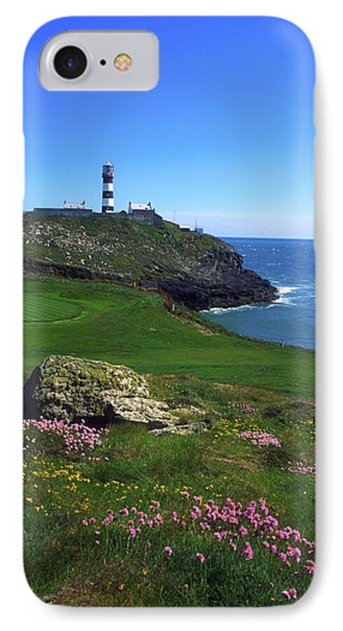 Clear Sky iPhone 7 Case featuring the photograph Old Head Of Kinsale Lighthouse by The Irish Image Collection 
