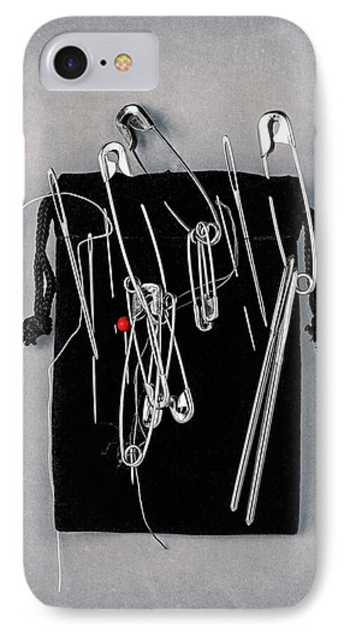 B&w iPhone 7 Case featuring the photograph On Pins and Needles by Tom Mc Nemar