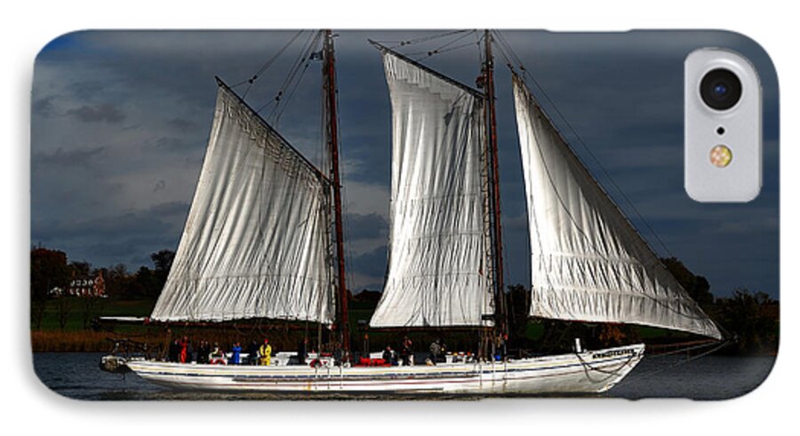 Ship iPhone 7 Case featuring the photograph The A. J. Meerwald by Richard Ortolano