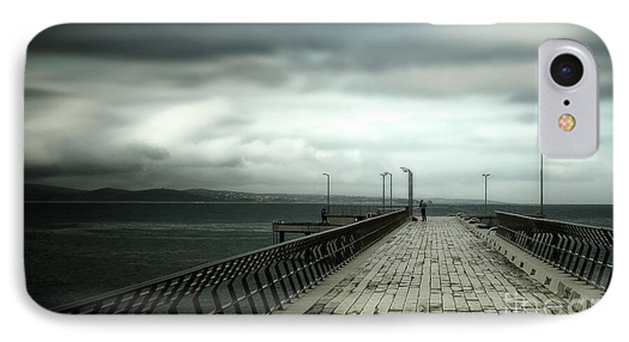 Pier iPhone 7 Case featuring the photograph On the Pier by Perry Webster