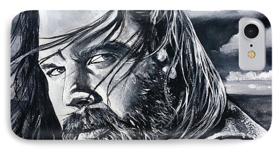 Soa Biker iPhone 7 Case featuring the painting Opie by Tom Carlton