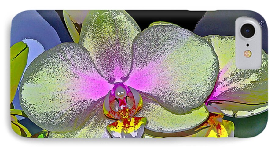 Floral iPhone 7 Case featuring the photograph Orchid 2 by Pamela Cooper