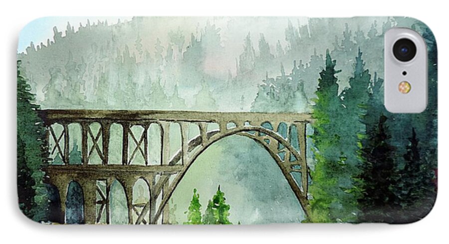 Oregon iPhone 7 Case featuring the painting Oregon Beauty by Tom Riggs