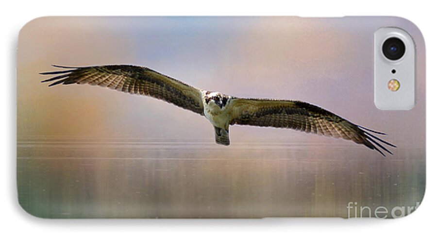 Osprey iPhone 7 Case featuring the photograph Osprey Over the Shenandoah by Kathy Russell