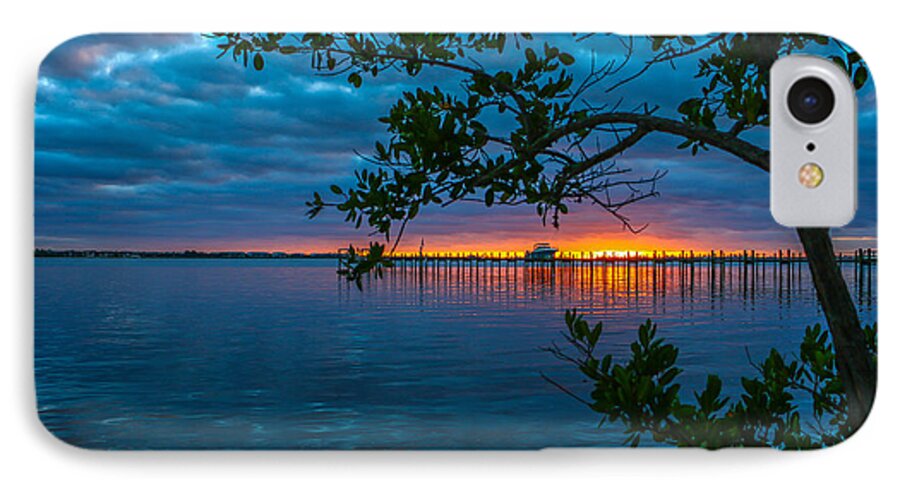 Sunrise iPhone 7 Case featuring the photograph Overcast Sunrise by Tom Claud