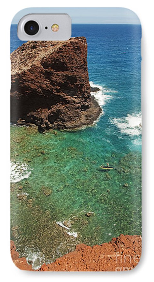 Amazing iPhone 7 Case featuring the photograph Overlooking Puu Pehe II by Ron Dahlquist - Printscapes