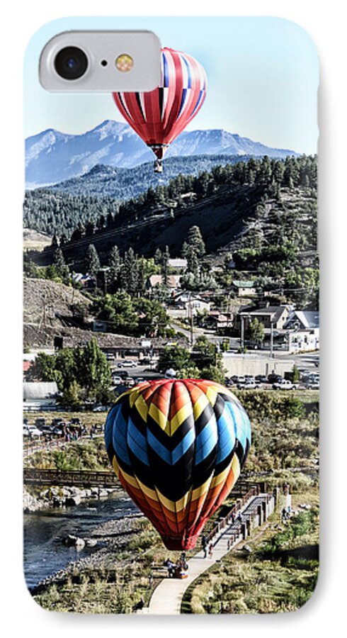 Hot Air Balloons iPhone 7 Case featuring the photograph Pagosa Springs Colorfest 2015 by Kevin Munro