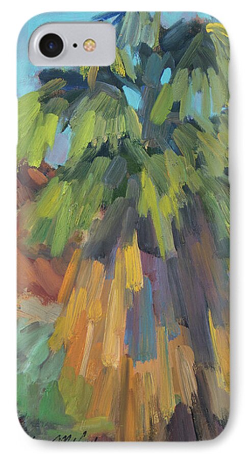 Palm iPhone 7 Case featuring the painting Palm at Santa Rosa Mountains Visitors Center by Diane McClary