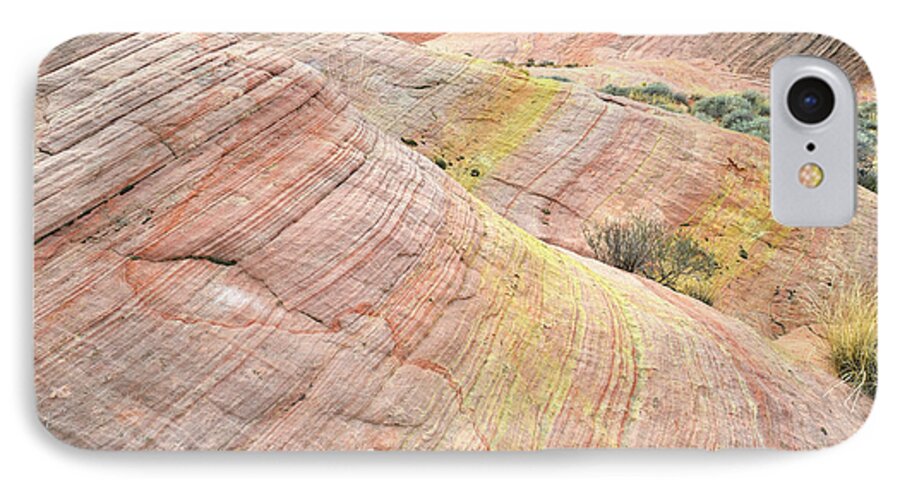 Valley Of Fire iPhone 7 Case featuring the photograph Pastel Dunes in Valley of Fire by Ray Mathis