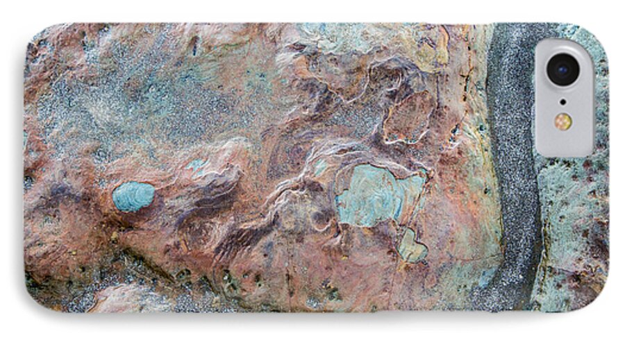 New Zealand iPhone 7 Case featuring the photograph Pastel Rock Patterns by Steven Schwartzman
