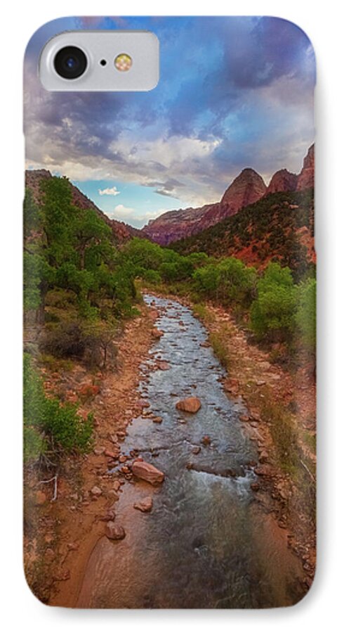 National Park iPhone 7 Case featuring the photograph Path to Zion by Darren White