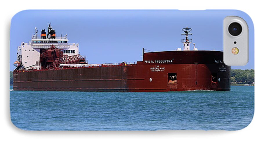 Freighter iPhone 7 Case featuring the photograph Paul R. Tregurtha 2 by Mary Bedy