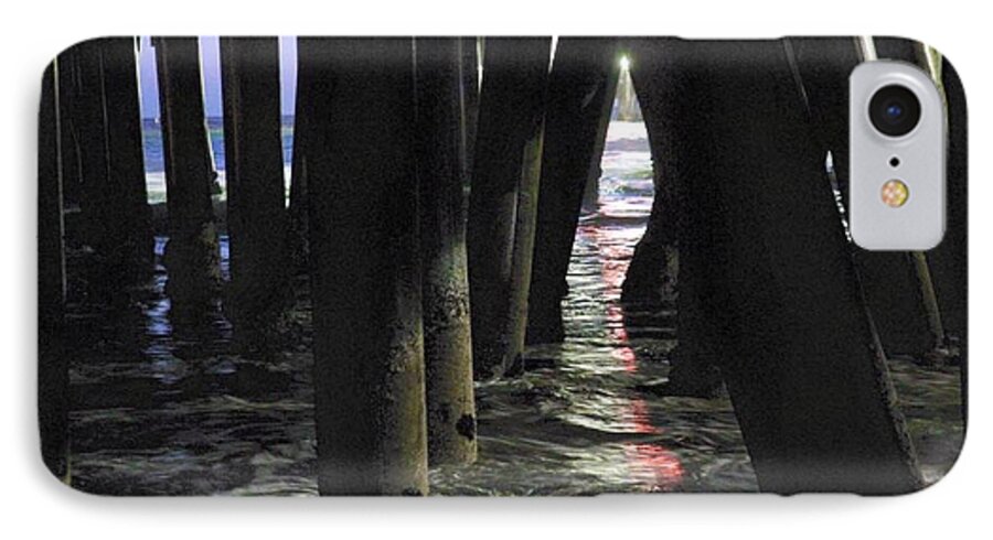 Pier iPhone 7 Case featuring the photograph Peeking by Lora Lee Chapman