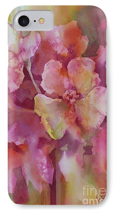 Flower iPhone 7 Case featuring the painting Petals, Petals, Petals by Donna Acheson-Juillet