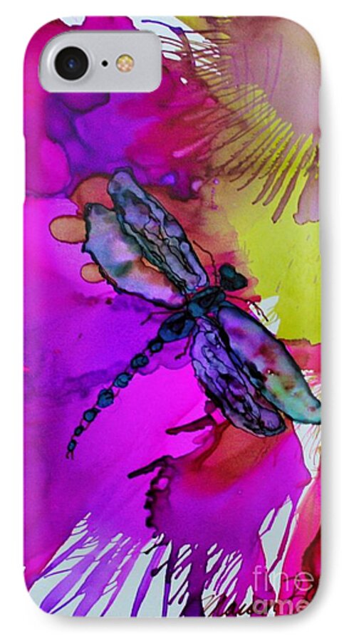  iPhone 7 Case featuring the painting Pizzazz by Marcia Breznay