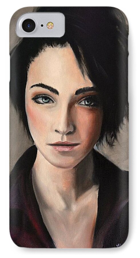 Portrait iPhone 7 Case featuring the painting Portrait of a Woman #2 by Alan Conder