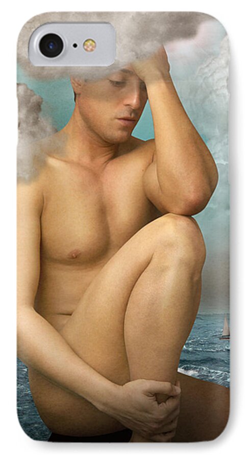 Male Nude iPhone 7 Case featuring the photograph Poseidon by Mark Ashkenazi