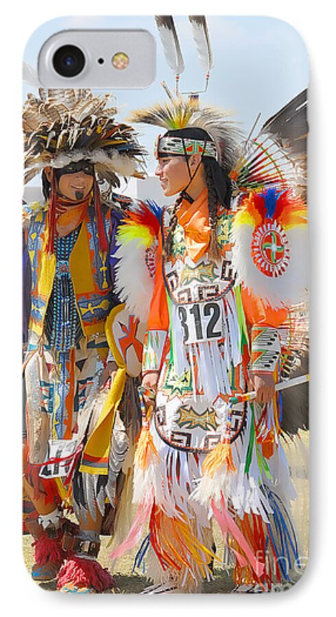 Indian iPhone 7 Case featuring the photograph Pow Wow Contestants - Grand Prairie Tx by Dyle  Warren