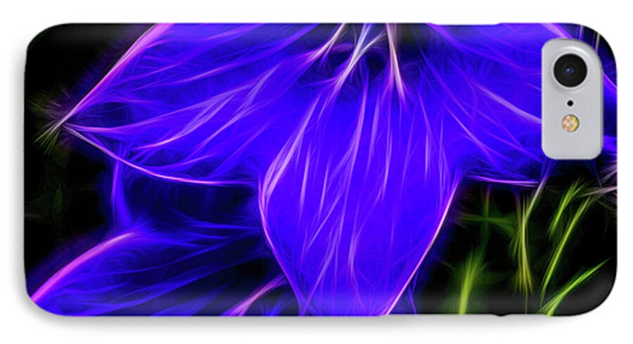 Purple Balloon Flower iPhone 7 Case featuring the photograph Purple Passion by Joann Copeland-Paul