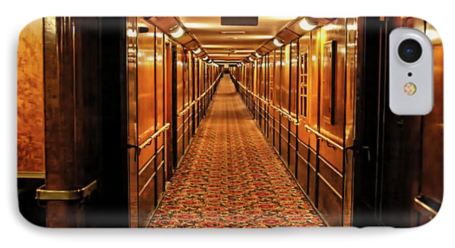Queen Mary iPhone 7 Case featuring the photograph Queen Mary Hallway by Mariola Bitner