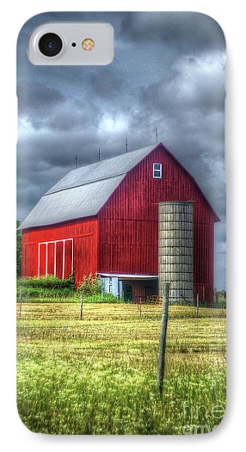 Barn iPhone 7 Case featuring the photograph Red Barn by Randy Pollard