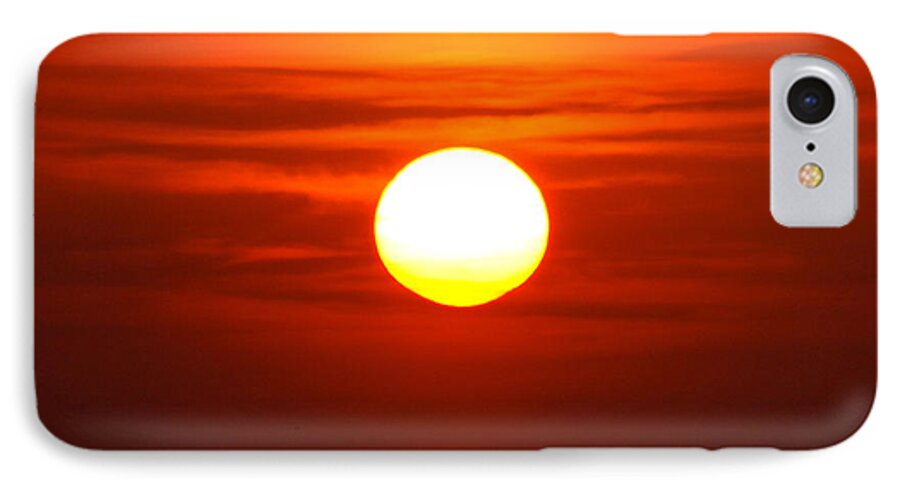 Savannah iPhone 7 Case featuring the photograph Red Sky Morning by Julie Pappas