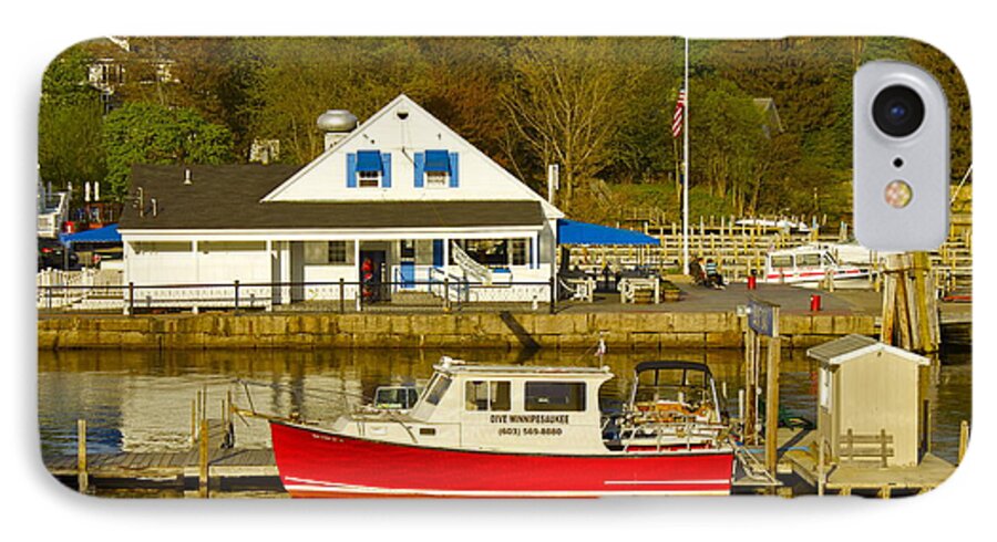 Boats iPhone 7 Case featuring the photograph Red White and Blue by Alice Mainville