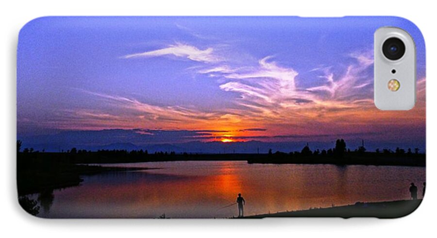 Colorado Sunset iPhone 7 Case featuring the photograph Red, White and Blue by Eric Dee