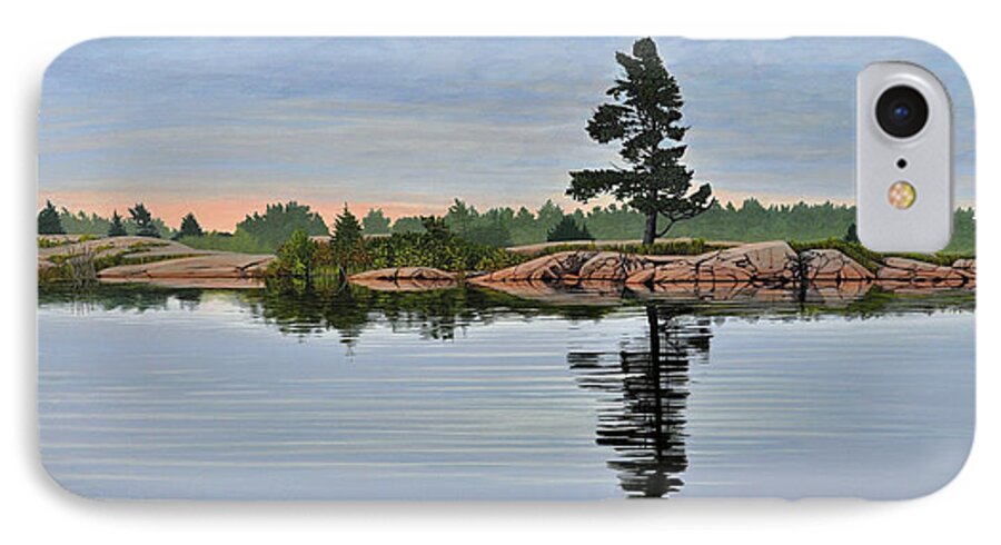 Georgian Bay iPhone 7 Case featuring the painting Reflection on the Bay by Kenneth M Kirsch
